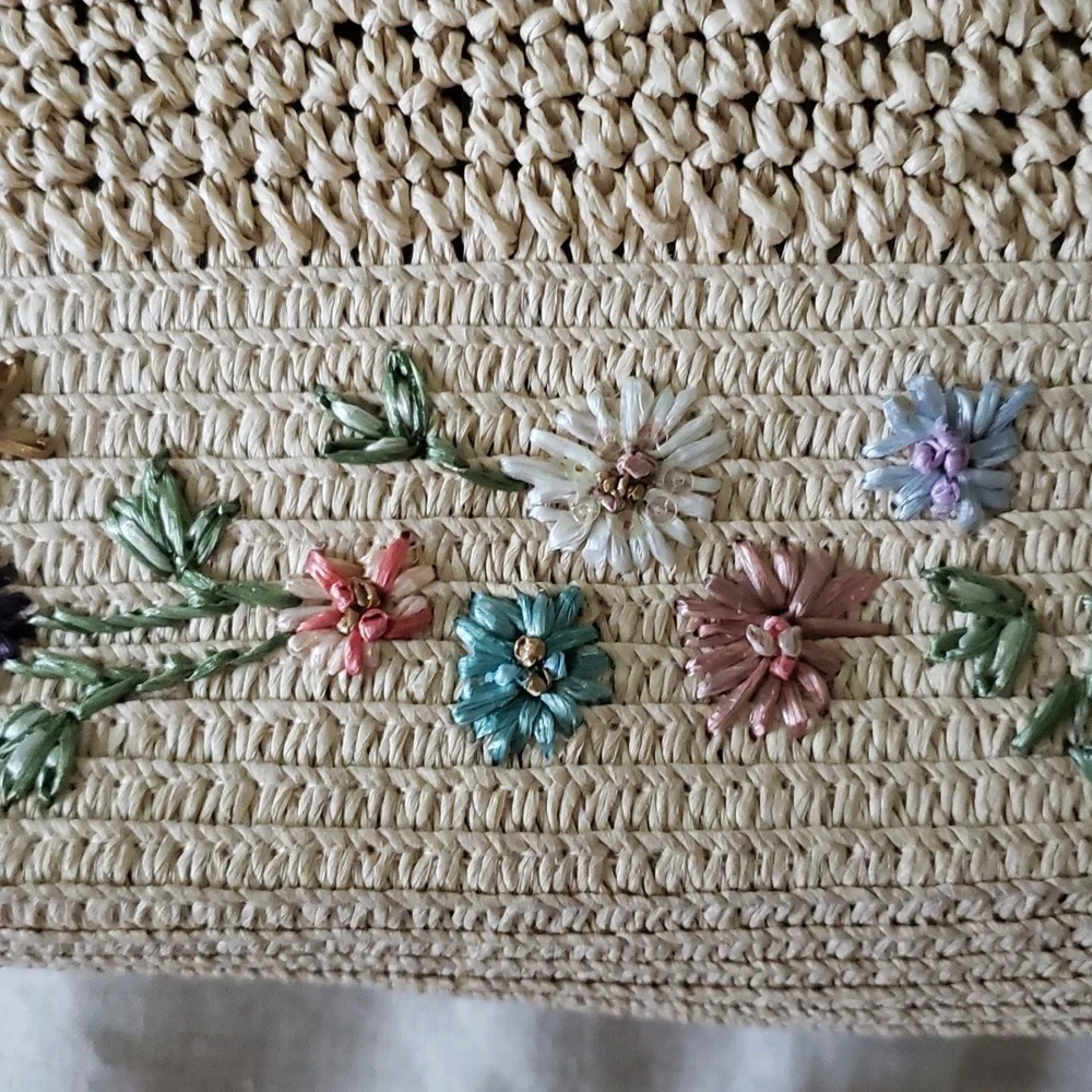 Cappelli straworld embroidered purse - Picture 3 of 16